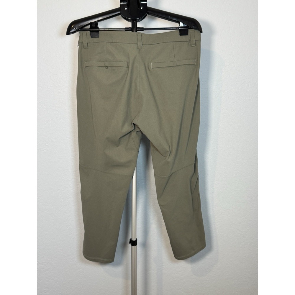 Lululemon Men's Pants 33 Green ABC/Commission Slim 5-Pocket Stretch - Picture 4 of 6